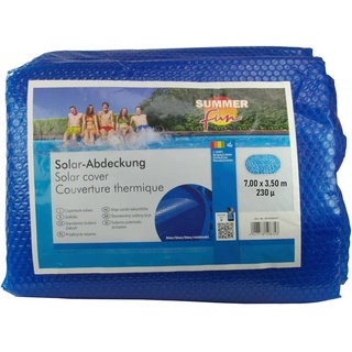 KAMELUN Sommer Poolabdeckung Solar Oval 700x350 cm PE Blau
