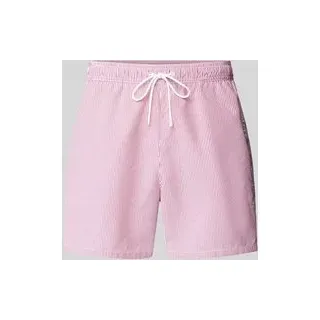 Badehose mit elastischem Bund, Rot, XXL
