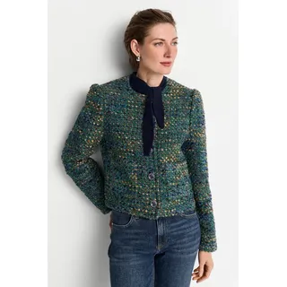 RICH & ROYAL Bouclèjacke Regular Fit Blau M