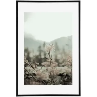 Bilderrahmen Bali Echt Aluminium 60x75 cm Metall Wechselrahmen Schwarz Matt mit entspiegeltem Kunstglas