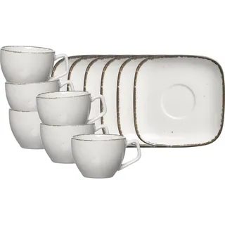 Ritzenhoff & Breker Espressotasse mit Untertasse 0,08 l Beige 6 St.