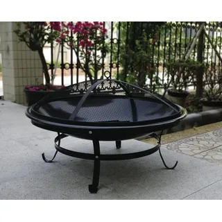 FEUERSCHALE FEUER KORB SCHALE FEUERSTELLE FEUERKORB GARTENFEUER Ø 75 CM  NEU