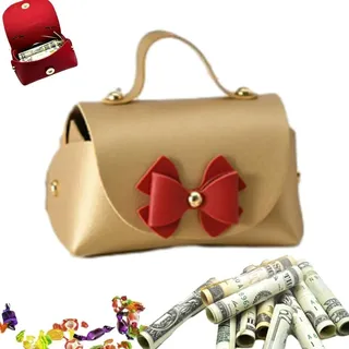 Einzigartige Überraschungsgeldgeschenk-Mini-Tasche, Mini-Geschenktüten mit Griffen, Überraschungs-Geldbeutel, Spardose für Bargeld, Geburtstag, Geldgeschenkbox, Hochzeits-Spardose für Bargeld, - 1 stück (1er Pack)
