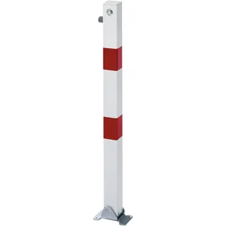 GAH Alberts Absperrpfosten Klappy 70 x 70 mm Höhe 100 cm Rot/Weiß