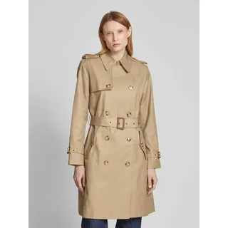 Trenchcoat mit Taillengürtel, Beige, XS