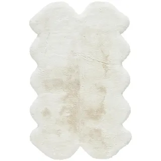 Novel Kunstfell, Weiß, Fell, Tierform, 110x180 cm, Oeko-Tex® Standard 100, pflegeleicht, Teppiche & Böden, Teppiche, Fellteppiche