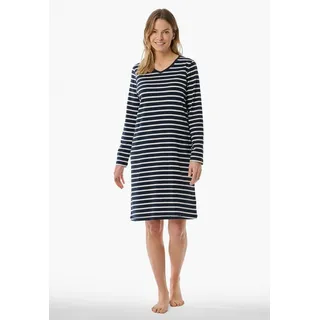 SCHIESSER Nachthemd Gestreift Blau XL (42)