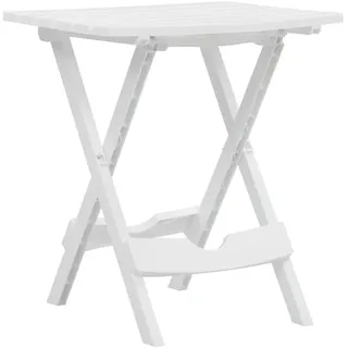 vidaXL Gartentisch 45,5 x 38,5 x 50 cm weiß klappbar