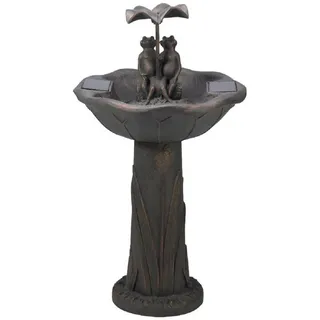 Smart Garden Gartenbrunnen Solar-Wasserbrunnen Vogeltränke 82 cm mit Fröschen Garten Terrasse, (1 tlg)