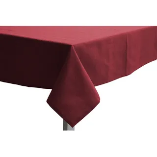 Tischdecke, Rot, Textil, rechteckig, 150x250 cm, schmutzabweisend, Wohntextilien, Tischwäsche, Tischdecken