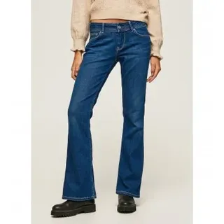 Pepe Jeans für Damen. PL204167GW1 Jean New Pimlico navy (26/32), Lässig, Denim, Bio-Baumwolle, Nachhaltig, Marine