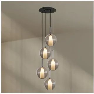 s.luce Belluna 5-flg. Ø 60 cm rund Klar