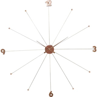 Kare Design Wanduhr Like Umbrella, Rosegold, Wanduhr, Uhr, Stahlgestell, 100x100x6 mc (H/B/T)