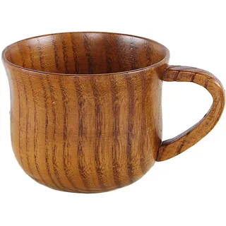 Anawakia Holzkaffeetasse Holzbecher Teetasse Jujube Holztasse Holztasse Holztasse Teeservice Tasse Naturholzbecher für Kaffee Bier (170ml)