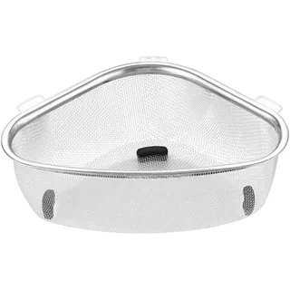 Abtropfkorb Für Eckspüle – Dreieckiger Geschirr- Und Besteckabtropfer, Platzsparendes Design, Ideal Für Kleine Küchen & Präzise Passform