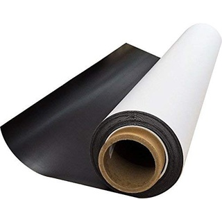 Magnet-Folie in 100 cm x 1 lfdm (Rolle) I magnetisch, weiß beschichtet beschreibbar bedruckbar I mag116