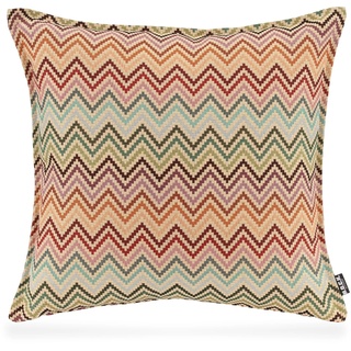 HOCK Maribel Outdoor Kissen Sitzkissen Dekokissen bunt Multi Zick-Zack Boho (50x50cm)
