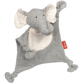 sigikid 39808 Schnuffeltuch Tiercharakter Elefant, grau/Elefant/26cm