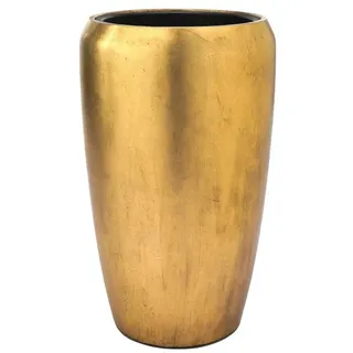 Flingora Bodenvase Gloria, mit Einsatz - Fiberglas - Indoor - Gold - Höhe 68 cm goldfarben
