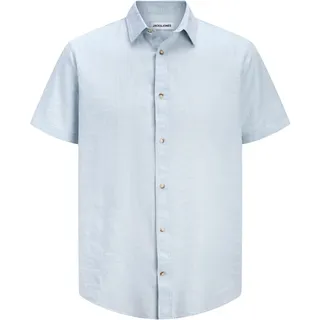 JACK & JONES Kurzarmhemd Blau L