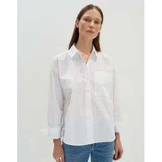 Someday Langarmbluse | Hemdbluse ZAMILLA Loose aus Baumwollpoppelin White, 36