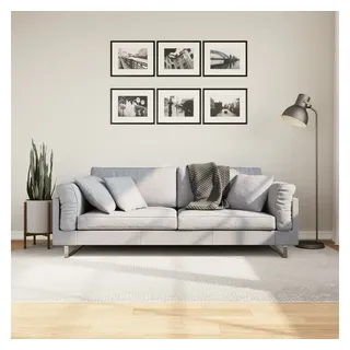 vidaXL IZA Kurzflorteppich 160 x 230 cm Creme