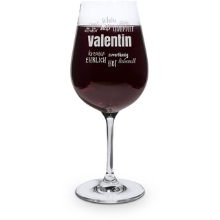 printplanet® Graviertes Rotweinglas - Leonardo® Weinglas mit Gravur (mit Name oder Text personalisiert) - Design Positive Eigenschaften