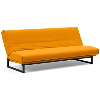 Schlafsofa INNOVATION LIVING TM Sofas Gr. B/H/T: 200 cm x 82 cm x 95 cm, Polyester, gelb (burned curry) Einzelsofas Rückenlehne 3-fach verstellbar