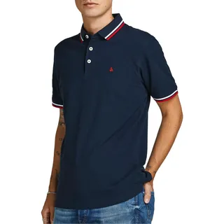 JACK & JONES Paulos Kurzarm-poloshirt Navy Blazer / Detail Slim Fit S