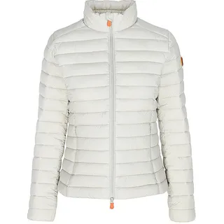 Save The Duck Slim Fit Steppjacke mit gefüttertem Stehkragen Modell 'Carly', Beige, L