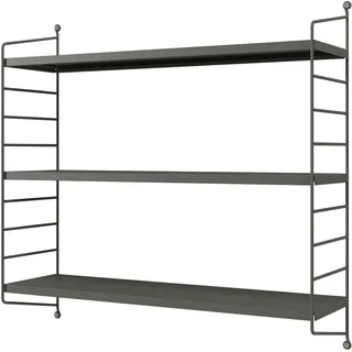 [en.casa] Wandregal Strängnäs 1-tlg. 0 x 0 x 0 cm Anthrazit