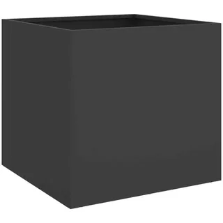 vidaXL Pflanzkübel Schwarz 42x40x39 cm Stahl