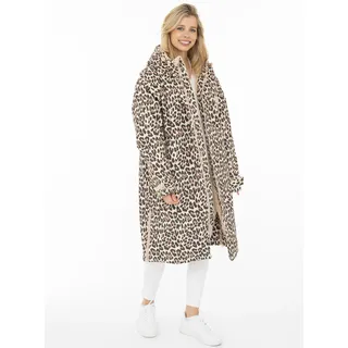 Kurzmantel ZWILLINGSHERZ "Oversize Windjacke ZH", Damen, Gr. S/M, bunt (schwarz), Web, Obermaterial: 100% Polyester, kontrastfarbene Details, unifarben, sehr weit kniebedeckend, ohne Ausschnitt, gerader Abschluss krempelbar,mit verstellbarem Klettverschluss, Mäntel Kurzmantel, seitliche Taschen, Kapuze, Reißverschluss, Teddy Futter, Oversized, Topseller