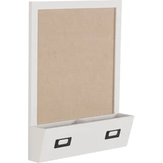 Pinnwand, Memoboard mit Ablage, FSC-zertifiziert, 96778408-0 weiß B/H: 40 cm x 51,5 cm