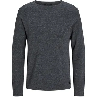 JACK & JONES Herren Strickpullover Rundhals Basic Langarm Sweater Baumwolle Shirt JJEHILL,