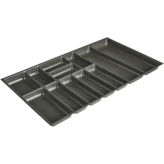 Nobilia Besteckeinsatz 82,8 x 4,9 x 47,3 cm Kunststoff grau