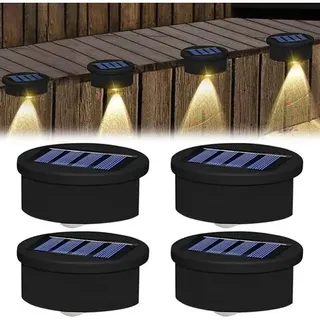 Set Mit 4 Schwimmenden Solar-poolleuchten, Solar-led-poolbeleuchtung, Wasserdicht, Für Gartentreppen, Zäune Und Terrassen.