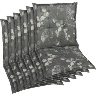 KONIFERA Sesselauflage, (Spar-Set, 6 St), Natur Look taupe - Maße BxLxH ca.: 50 cm x 100 cm x 6 cm beige