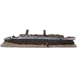 Relaxdays Aquariendeko Titanic 9x38,5x5 cm