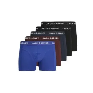 Jack & Jones Herren Boxershort JACBLACK FRIDAY TRUNKS 5er Pack Blau - Blau - Schwarz - Surf The Web 12242494 M
