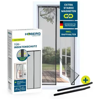Hoberg Insektenschutzvorhang 80 x 210 cm Schwarz