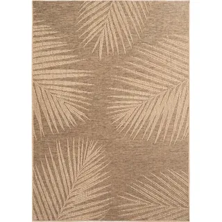 KADIMA DESIGN Teppich Outdoor ARLBERG in Braun, in Jute-Optik, 140 x 200 cm