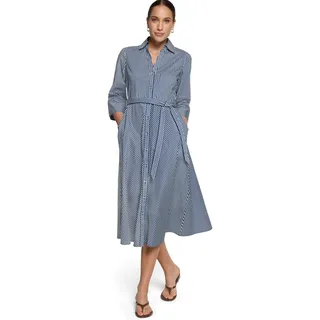 Zero Hemdblusenkleid Blau/Weiß 38