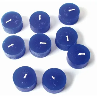 El Puente Schale Teelichter ohne Alu-Schale, 9er-Set, Handmade, Wachs, Handmade blau