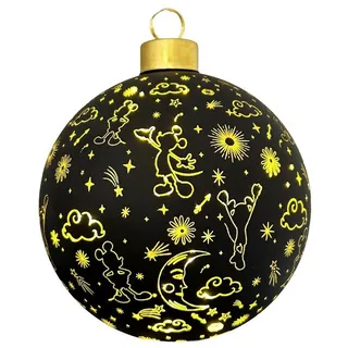 Disney LED Dekolicht Mickey Mouse Weihnachtskugel 10 cm beleuchtet Weihnachtsschmuck, LED fest integriert