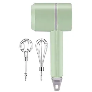 BuyWeek Elektrischer Schneebesen, Handheld Elektrischer Mixer 3 Geschwindigkeit Elektrischer Schneebesen Multifunktions Kuchen Brot Sahne Teig Mixer Küchenhelfer(Grün)
