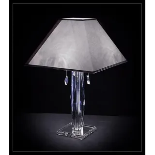 Xlmoebel Nachttischlampe Bohemia IVELE Kristall Tischleuchte mit elegantem Design, Hergestellt in Europa grau