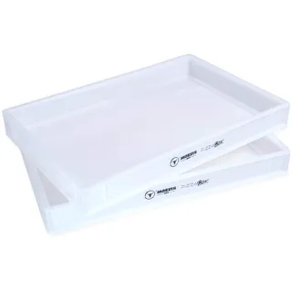 MOESTA-BBQ 19276 PizzaBox, 1 x Teigling-Gärbox 60 x 40 x 7 cm | Stapelbarer Teig-Ballen-Behälter für Pizza/Brot, lebensmittelecht