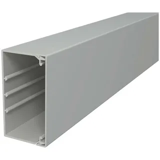 OBO Bettermann Vertr Wand+Deckenkanal m.Obert. 60x110mm PVC sgr WDK60110GR m.Lochung