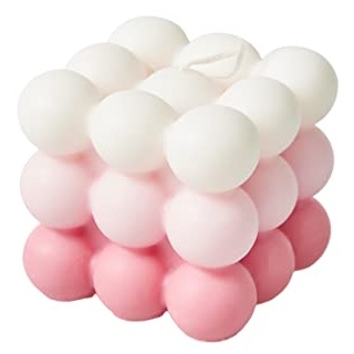 WLTY Kleine Bubble Cube Kerze Sojawachs Aromatherapie Duftkerzen Entspannendes Geburtstagsgeschenk 1 Stück